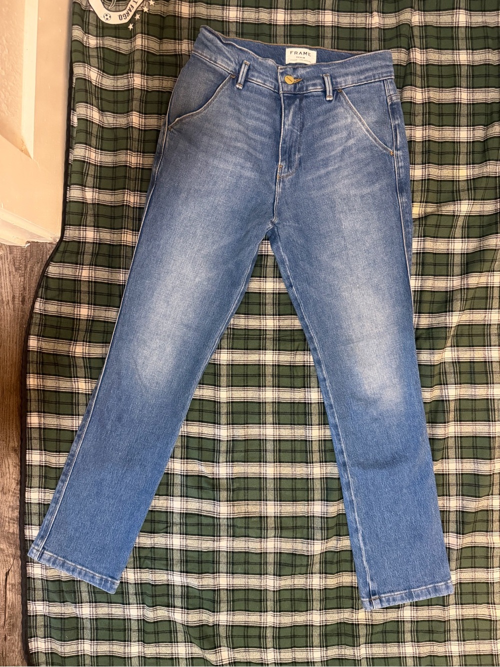 Frame Denim Men’s Light Blue Slim Straight Jeans